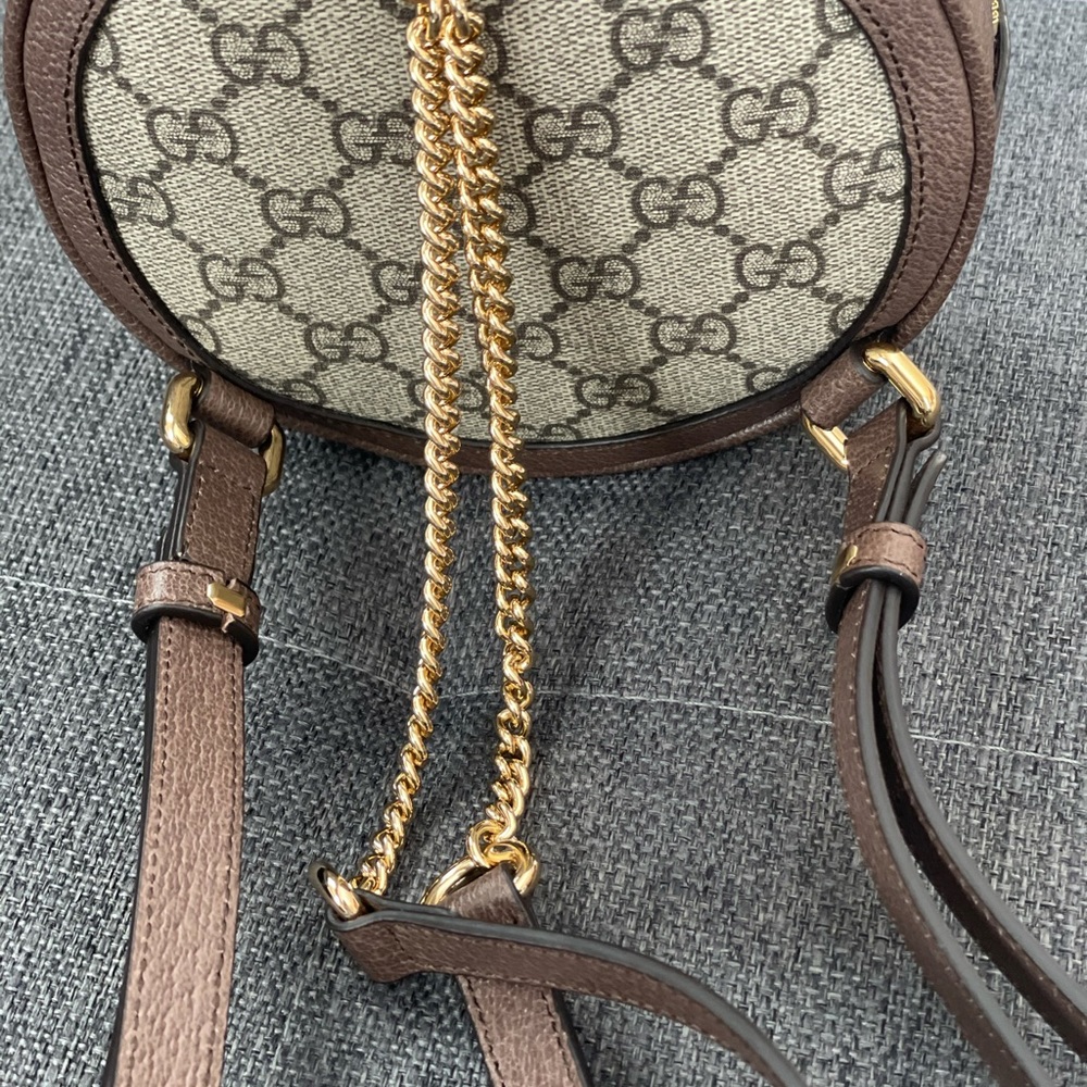 Gucci Ophidia Round GG Coated Canvas Mini Backpack - Picture 8 of 13